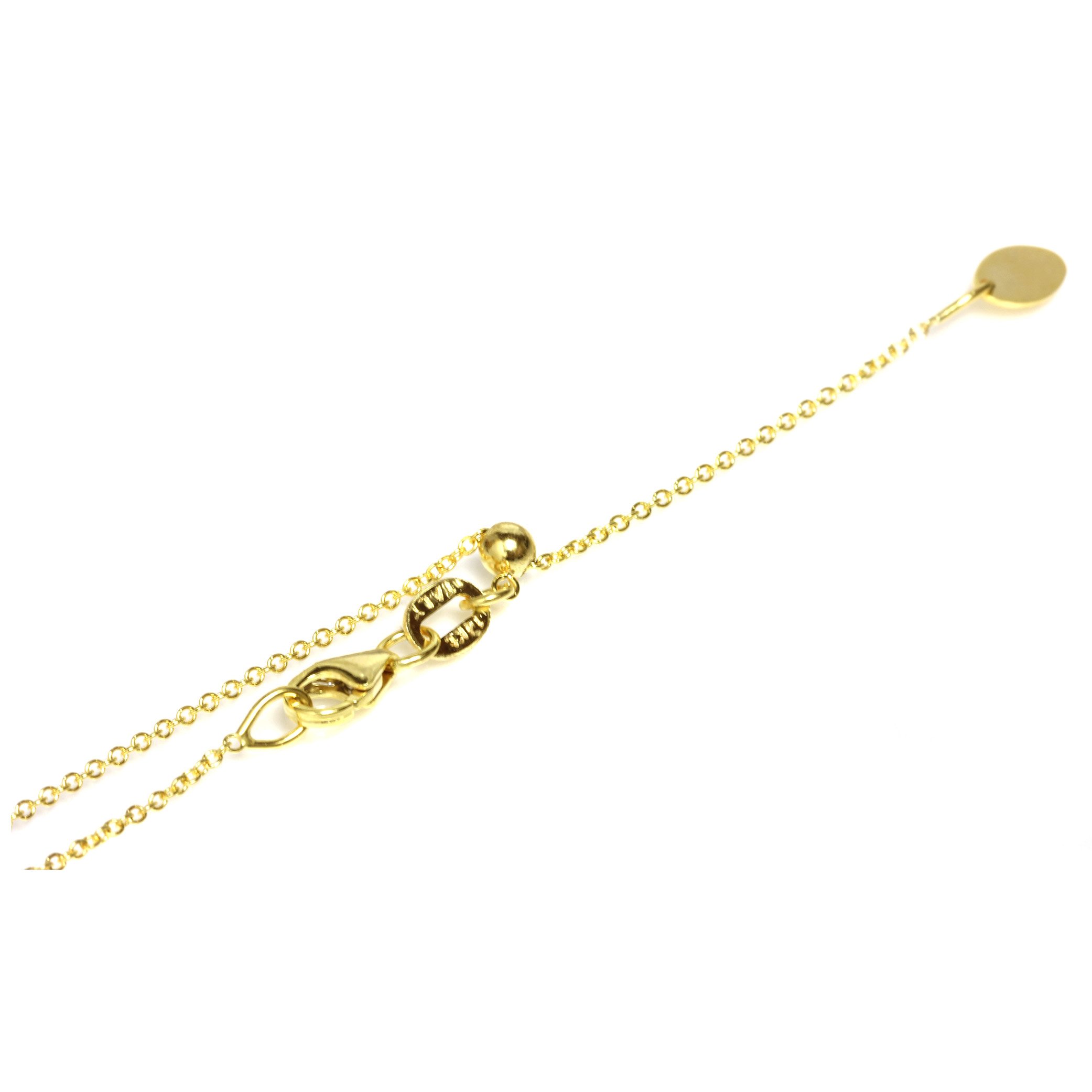 14kt Solid Gold Adjustable Chain 16",18" 20" 24" Easy Slide and Adjust,Italy Lobster Claw Clasp Gift for Women (1.3mm 24", Yellow Gold)