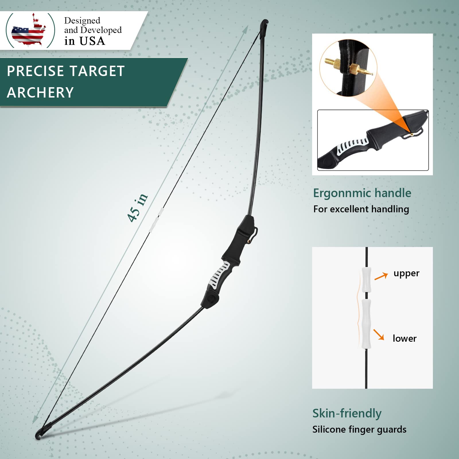 Sumpley Archery Bow and Arrow Set - Bow and Arrow for Adults - Archery Training Outdoor Sports Game Hunting Gift for Teens and Kids