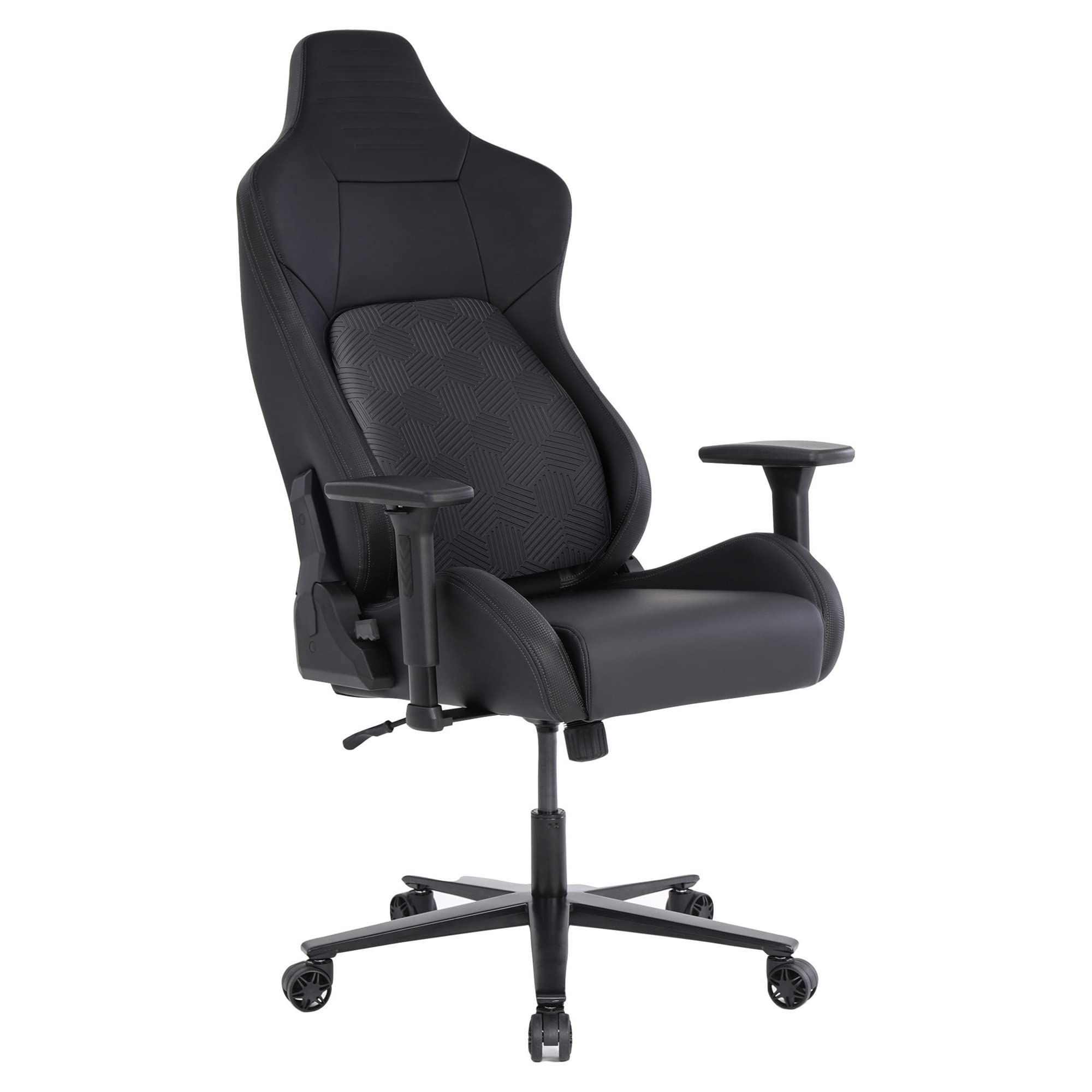 RS Gaming™ Vertex Ergonomic Faux Leather High-Back Gaming Chair, Black, BIFMA Compliant