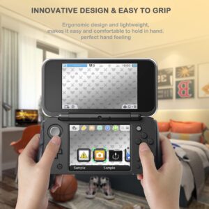 Gorliskl Hand Grip Handle Holder Case Bracket for Nintendo 2DS XL with 1 Stylus and 1 Clear Case & 1 Screen Protector