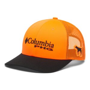 Columbia Unisex PHG Logo Mesh Snap Back - High, Blaze/Black, One Size