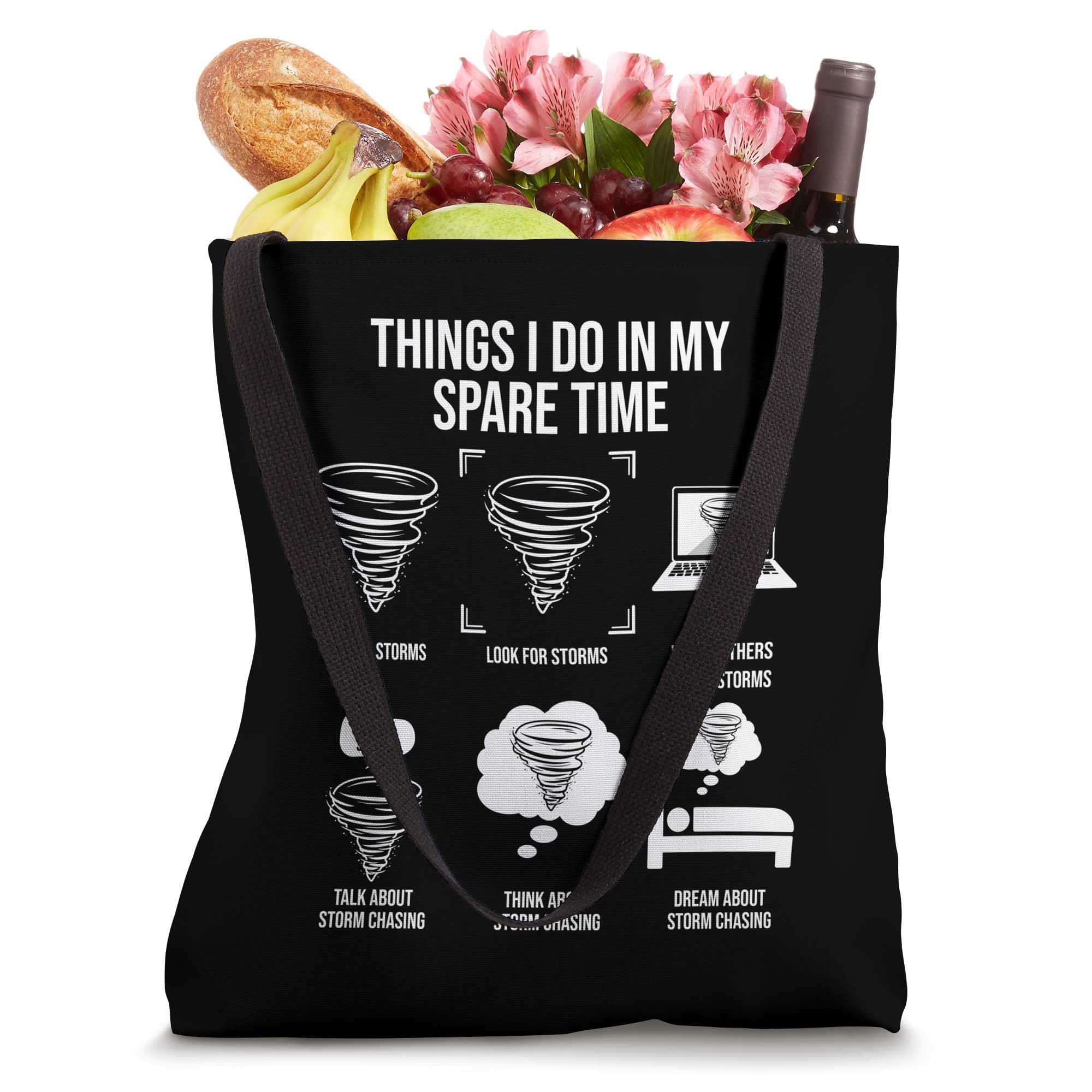 Things I Do In My Spare Time, Tornado Storm Chaser Tote Bag