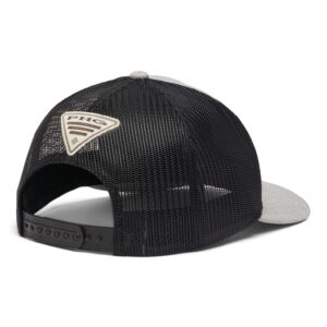 Columbia Unisex PHG Game Flag Mesh Snap Back - High, Cool Grey Heather/Black, One Size