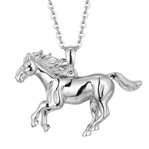 wioy horse necklace 925 sterling silver for women