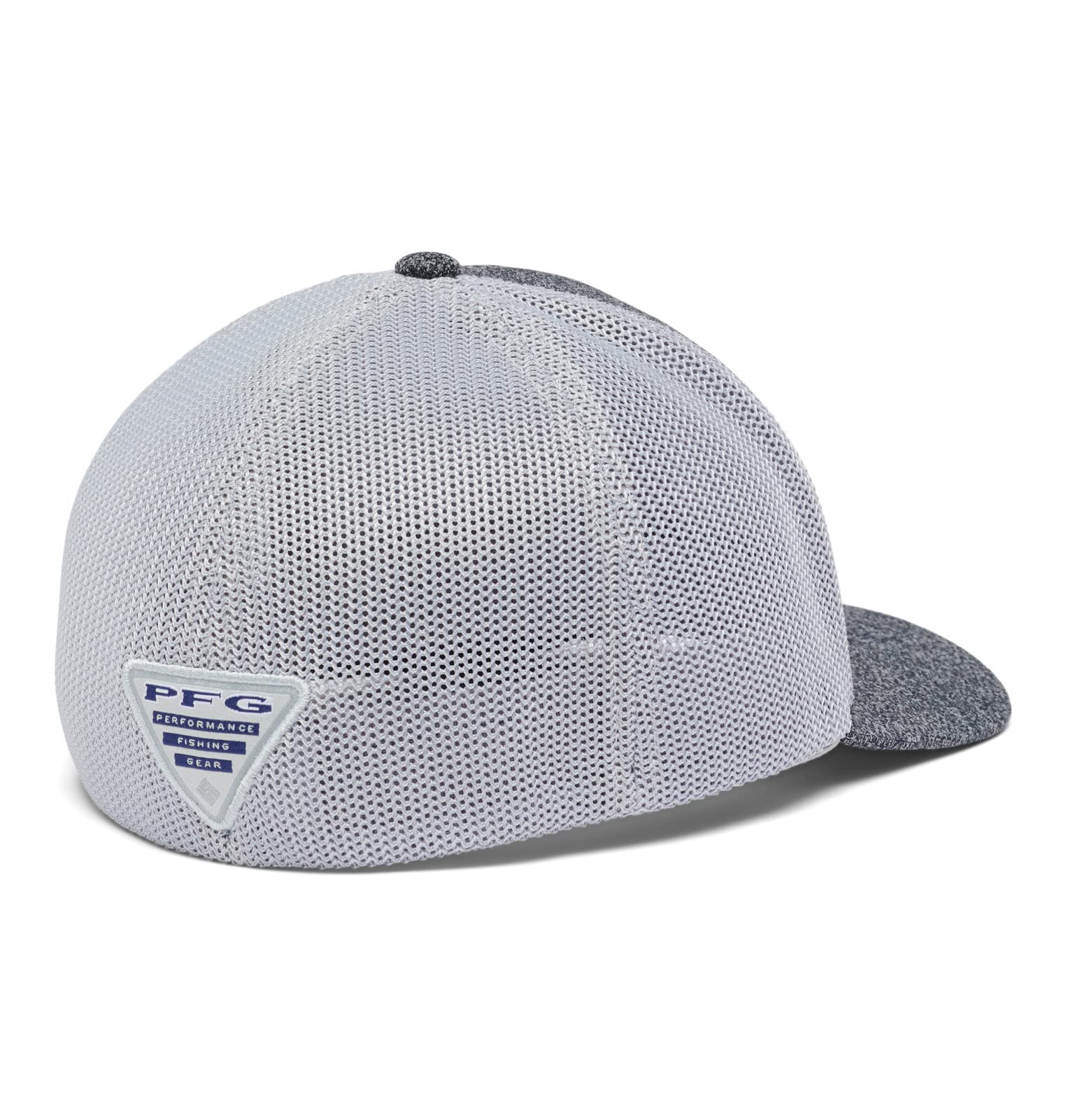 Columbia Unisex PFG Logo Mesh Ball Cap - Mid, Grill Heather/Cool Grey, Large/X-Large