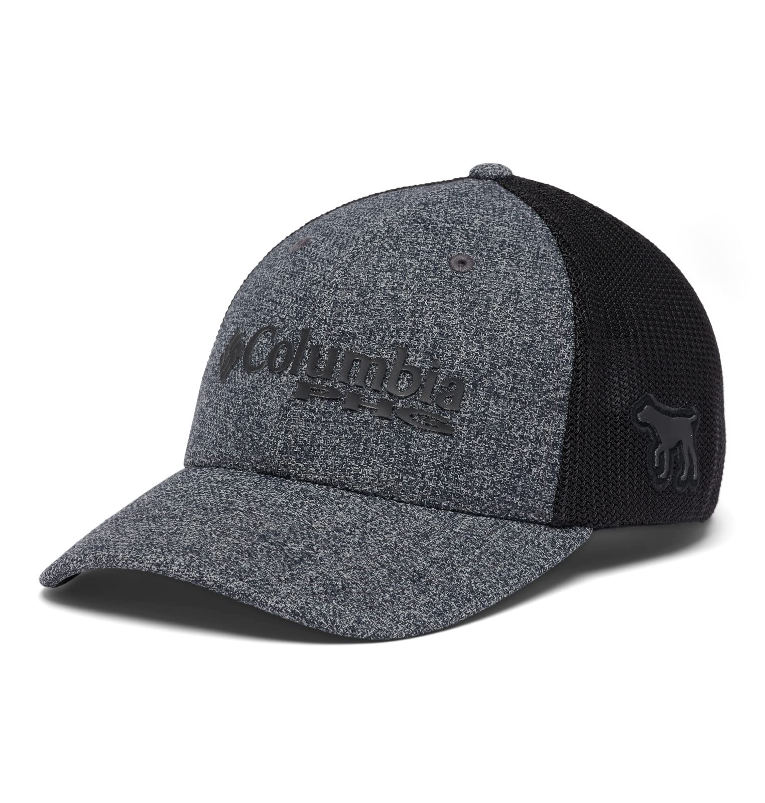 Columbia Unisex PHG Logo Mesh Ball Cap - High, Charcoal Heather/Dog, Large/X-Large