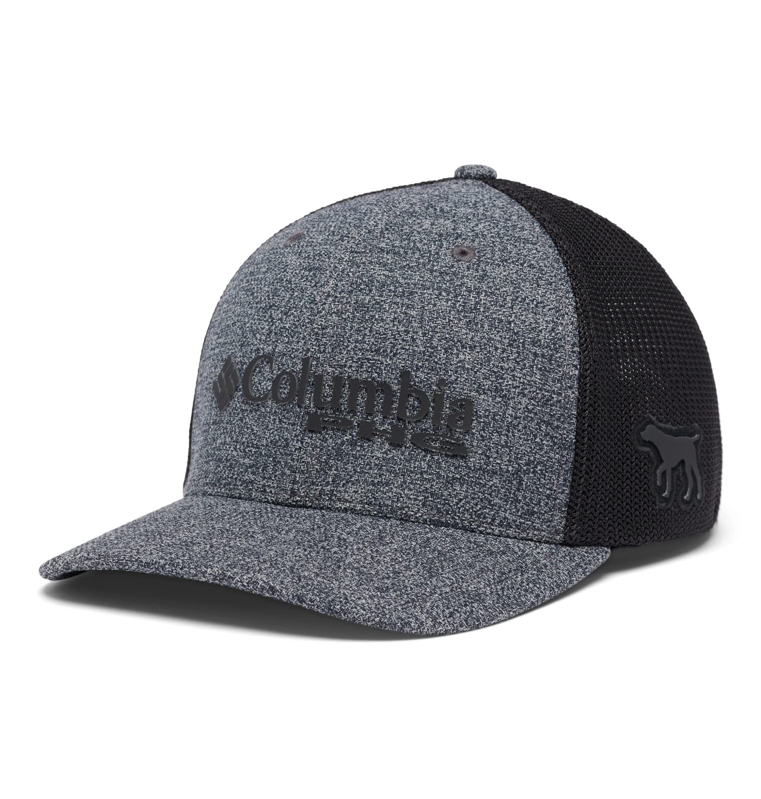 Columbia Unisex PHG Logo Mesh Ball Cap - High, Charcoal Heather/Dog, Large/X-Large