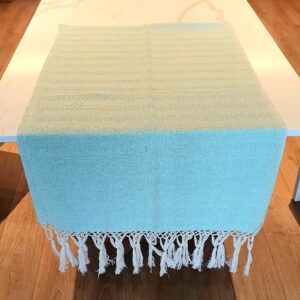 ALKIMIA INC Mexican Handmade Cotton Rebozo Shawl (Turquoise)