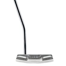 Bell II F-410 Full Offset Oversize Blade Golf Putter + Tacki-Mac Black Pistol Standard Grip (Right, 34)