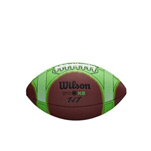 WILSON Hylite Football - Peewee Size,Brown/Green