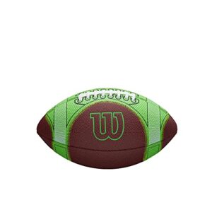 wilson hylite football - peewee size,brown/green