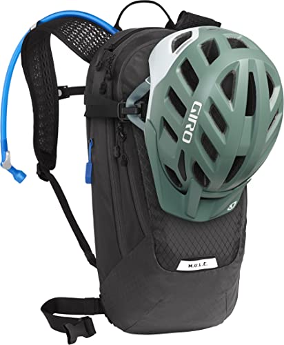 CamelBak Women's M.U.L.E. 12 Mountain Biking Hydration Pack - Easy Refilling Hydration Backpack - Magnetic Tube Trap 100oz, Charcoal/Black