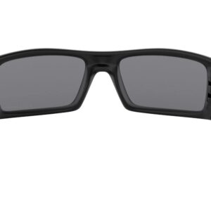 Oakley GASCAN OO9014 Sunglasses For Men + Vision Group Accessories Bundle(Matte Black/Grey Polarized (11-122),61 Wayfarers