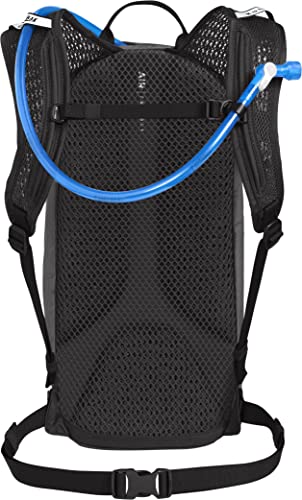 CamelBak Women's M.U.L.E. 12 Mountain Biking Hydration Pack - Easy Refilling Hydration Backpack - Magnetic Tube Trap 100oz, Charcoal/Black