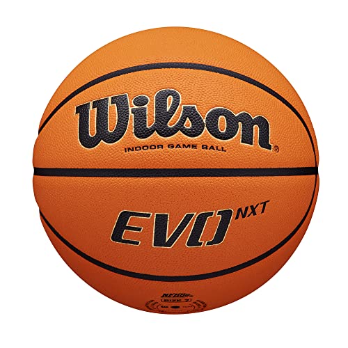 WILSON NCAA Evo NXT Indoor Game Basketball - Size 7 - 29.5"