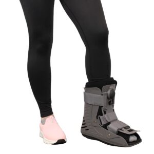 Brace Direct Full Shell Walker Boot (Med) + Frozen Ice Cold Therapy Machine- Boot for Toe, Foot or Ankle Injury, Fractures, Sprains and Cold Circulating Therapy Unit