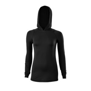 EvoShield Women's Lightweight Training Hoodie, Black, XX-Large