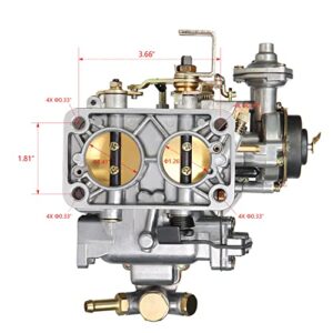 2 Barrel Carburetor For Weber 32/36 DGV DGEV DGAV w/Electric choke For EMPI/Holley; For Toyota Pickup 20R 22R Engine Datsun 510 610 620, Nissan Sentra 720 Pulasar CJ5 CJ7 CJ8 For Ma zda B2000 B2200