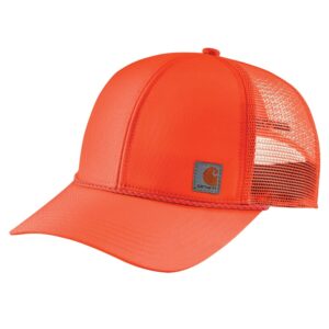 carhartt men's color enhanced cap, brite orange, ofa