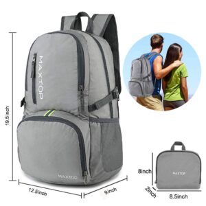 MAXTOP 40/50L Lightweight Packable Backpack for Hiking Traveling Camping Water Resistant Foldable Outdoor Travel Daypack