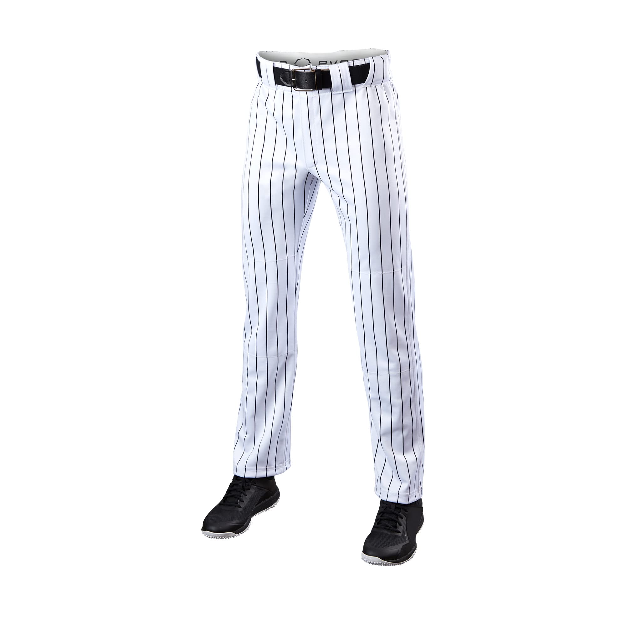 EvoShield Adult Salute Pinstripe Open Bottom Pant - White/Black, Size Small