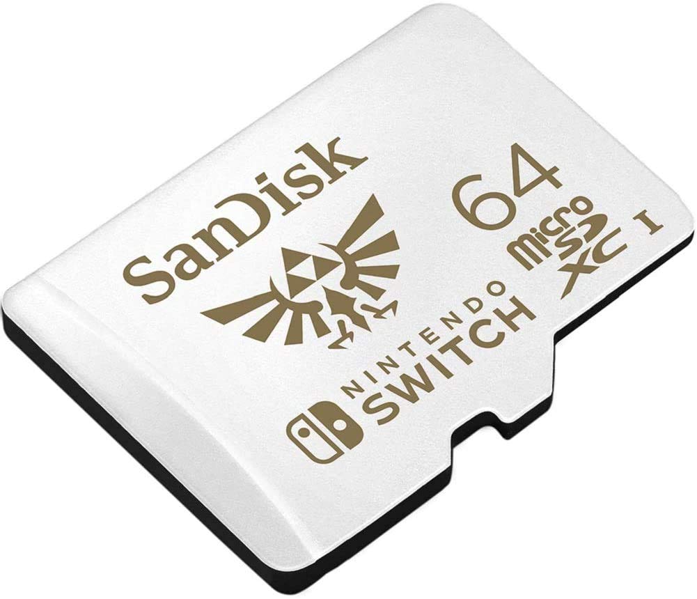 SanDisk Nintendo Switch 64GB SD Card (2 Pack) Works with Nintendo Switch OLED Model (SDSQXAT-064G-GNCZN) U3, Class 10, 4K UHD Bundle with 1 Everything But Stromboli MicroSDXC & SD Memory Card Reader