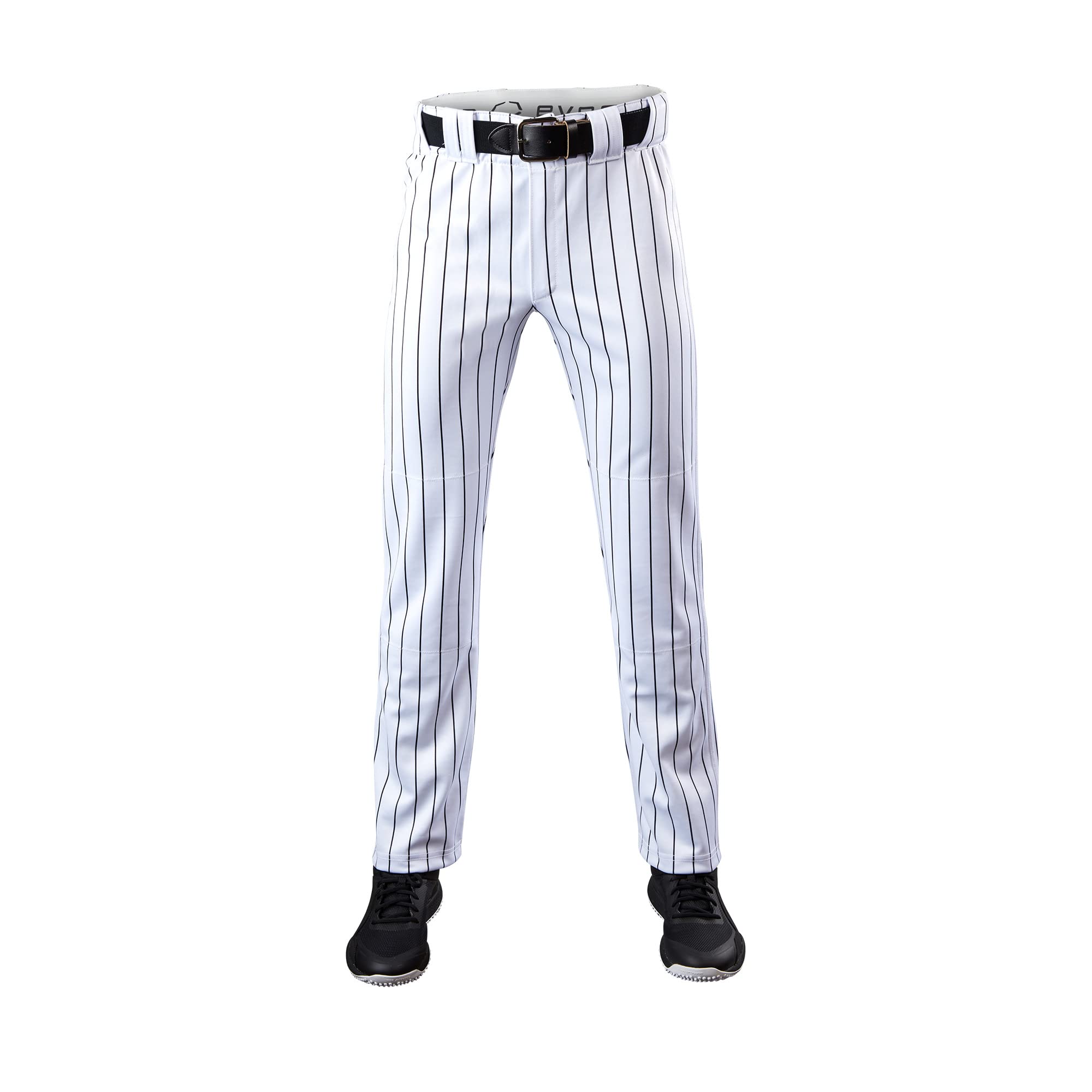 EvoShield Adult Salute Pinstripe Open Bottom Pant - White/Black, Size Small