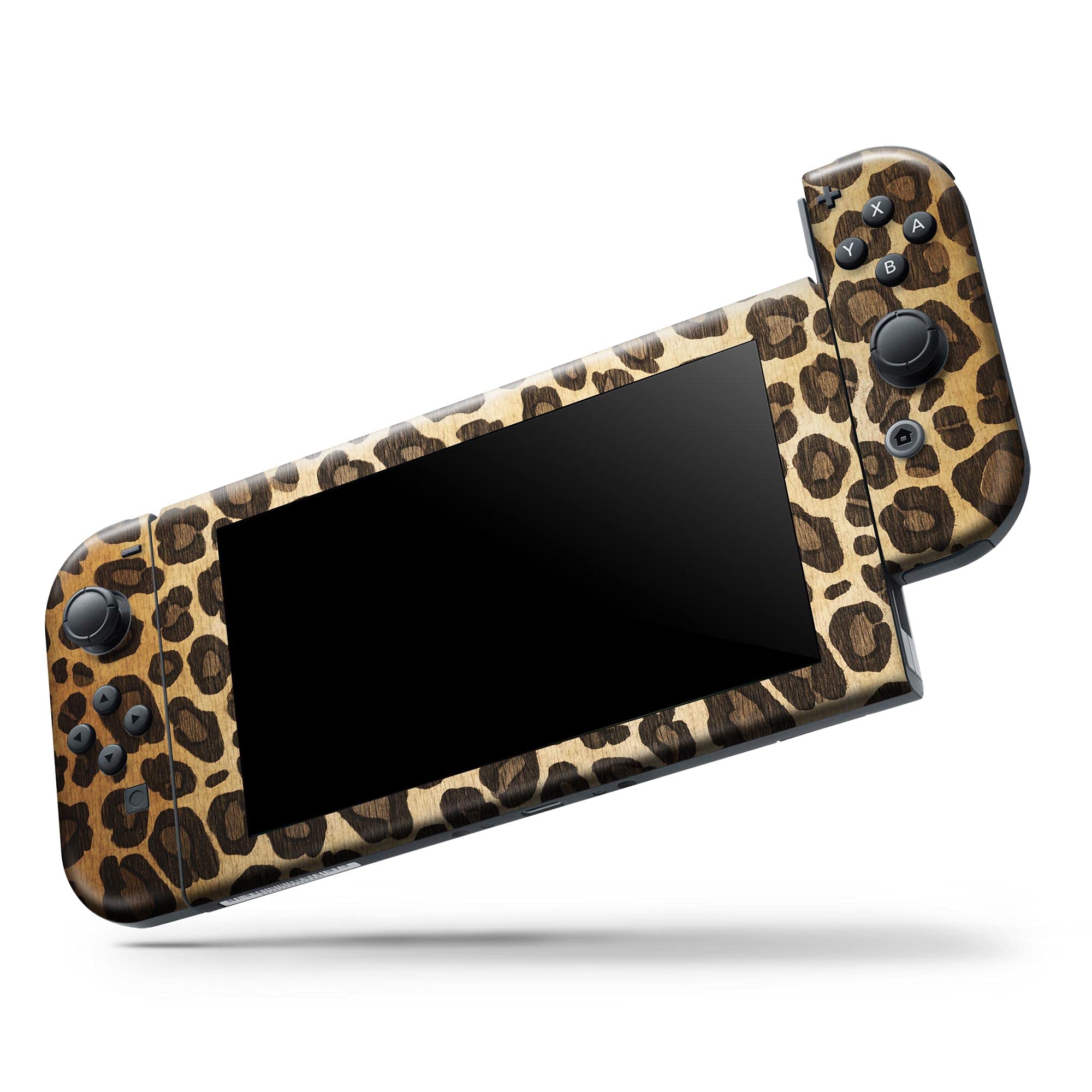 Design Skinz - Compatible with Nintendo Switch OLED Console Bundle - Skin Decal Protective Scratch-Resistant Removable Vinyl Wrap Cover - Vibrant Leopard Print V23