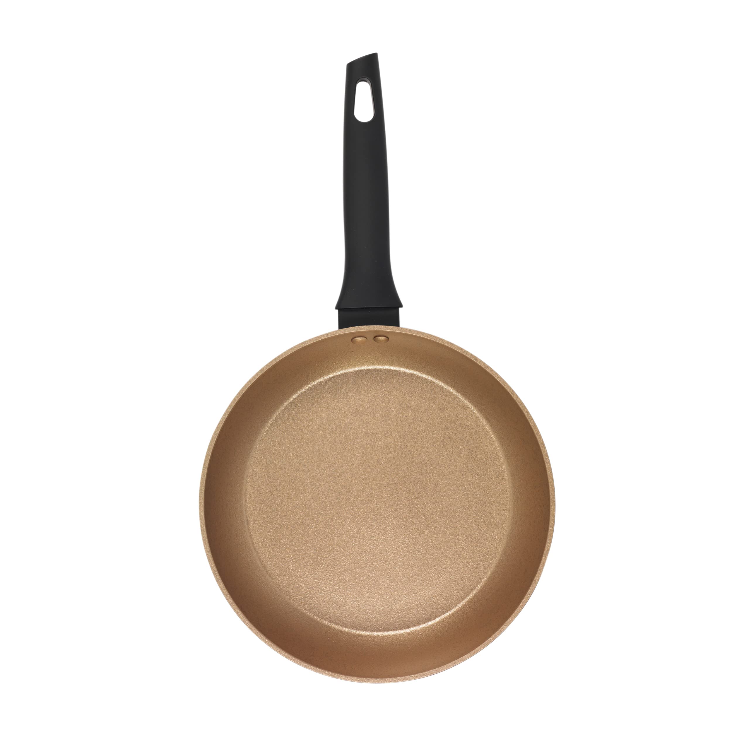 Russell Hobbs RH01666BEU Opulence Collection Non-Stick 24 cm Fry Pan, Induction and Dishwasher Safe, PFOA Free, Black and Gold, Aluminium Body, Metal Utensil Safe, Soft Bakelite Handle