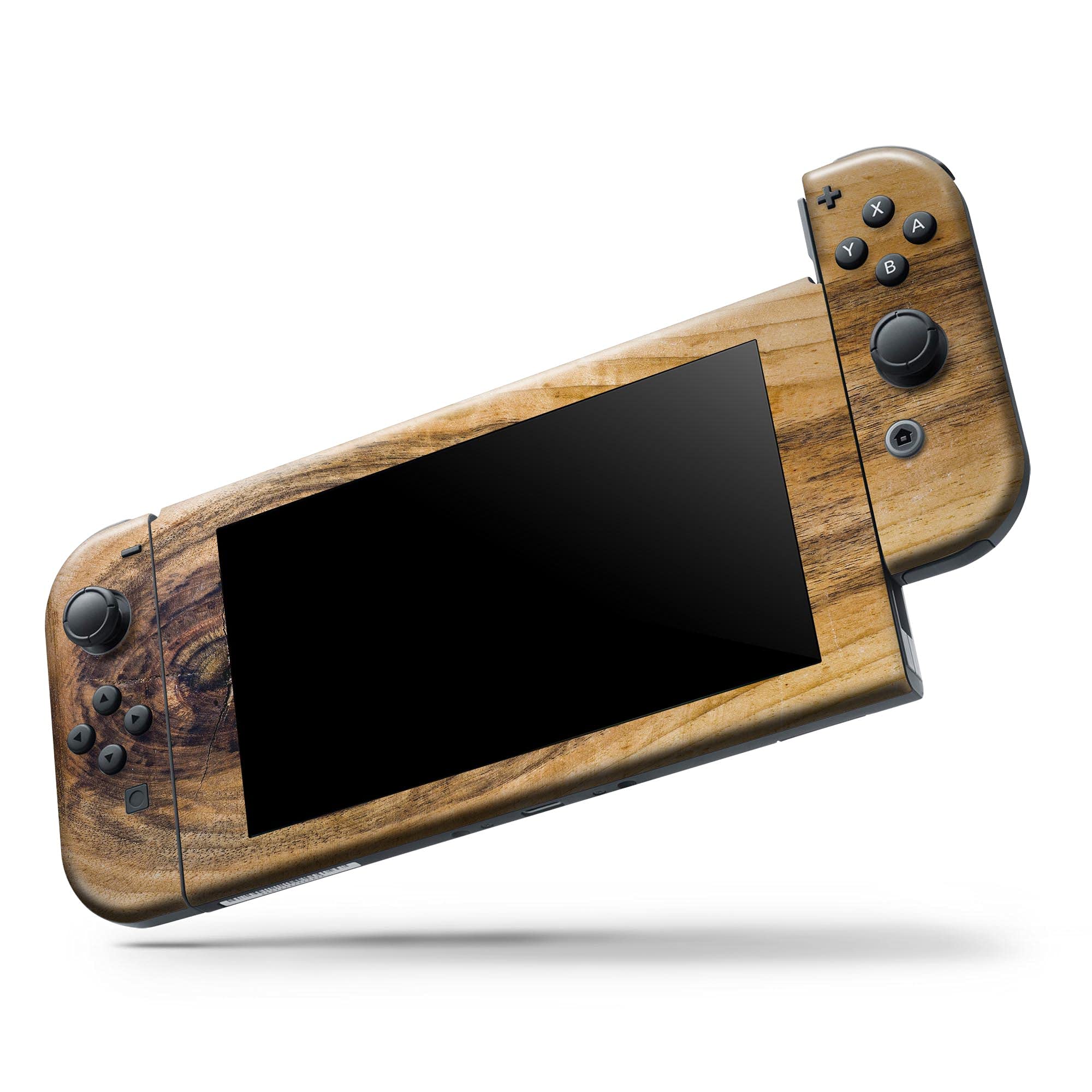 Design Skinz - Compatible with Nintendo Switch OLED Console Bundle - Skin Decal Protective Scratch-Resistant Removable Vinyl Wrap Cover - Light Knotted Woodgrain