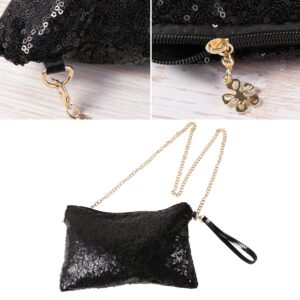 ABOOFAN Women Glitter Sequins Handbag Crossbody Shoulder Bag Elegant Clutch Bag Evening Bag Purse Women Handbag Wrist Bag for Wedding Birthday Party Prom