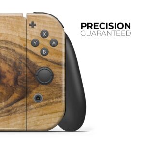 Design Skinz - Compatible with Nintendo Switch OLED Console Bundle - Skin Decal Protective Scratch-Resistant Removable Vinyl Wrap Cover - Light Knotted Woodgrain