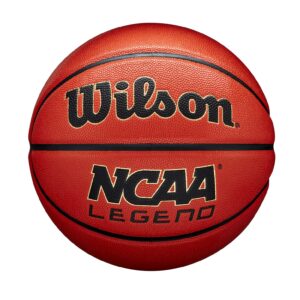 wilson ncaa legend basketball - size 7 - 29.5", orange/black