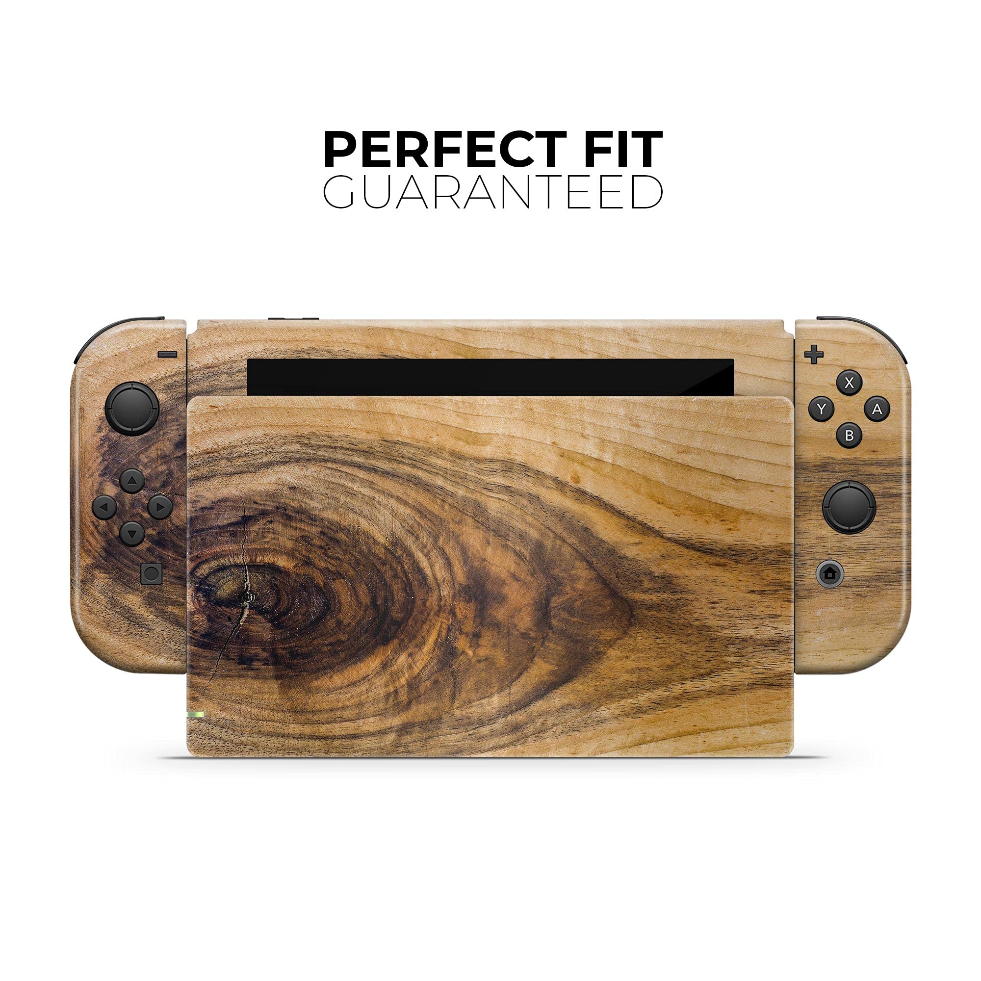 Design Skinz - Compatible with Nintendo Switch OLED Console Bundle - Skin Decal Protective Scratch-Resistant Removable Vinyl Wrap Cover - Light Knotted Woodgrain