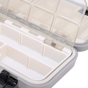 Waterproof Accessory Box, Switch Hinge Design Small in Size Easy to Carry Fishing Container Tool for Storing Fishing Equipment