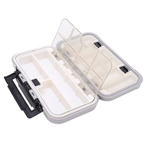 Waterproof Accessory Box, Switch Hinge Design Small in Size Easy to Carry Fishing Container Tool for Storing Fishing Equipment