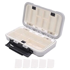 Waterproof Accessory Box, Switch Hinge Design Small in Size Easy to Carry Fishing Container Tool for Storing Fishing Equipment