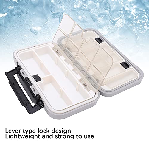 Waterproof Accessory Box, Switch Hinge Design Small in Size Easy to Carry Fishing Container Tool for Storing Fishing Equipment