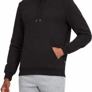 PUMA Mens Mid-weight Modern Basics V2 Fleece Hoodie (Black, XX-Large)