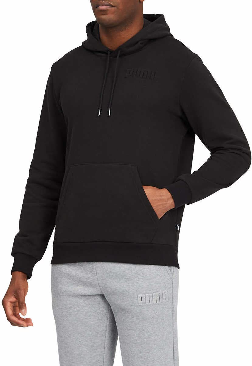 PUMA Mens Mid-weight Modern Basics V2 Fleece Hoodie (Black, XX-Large)