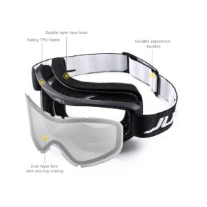 JULI Eyewear MAXJULI Ski Goggles,Snow Snowboard Goggles for Men Women Snowmobile Skiing Skating