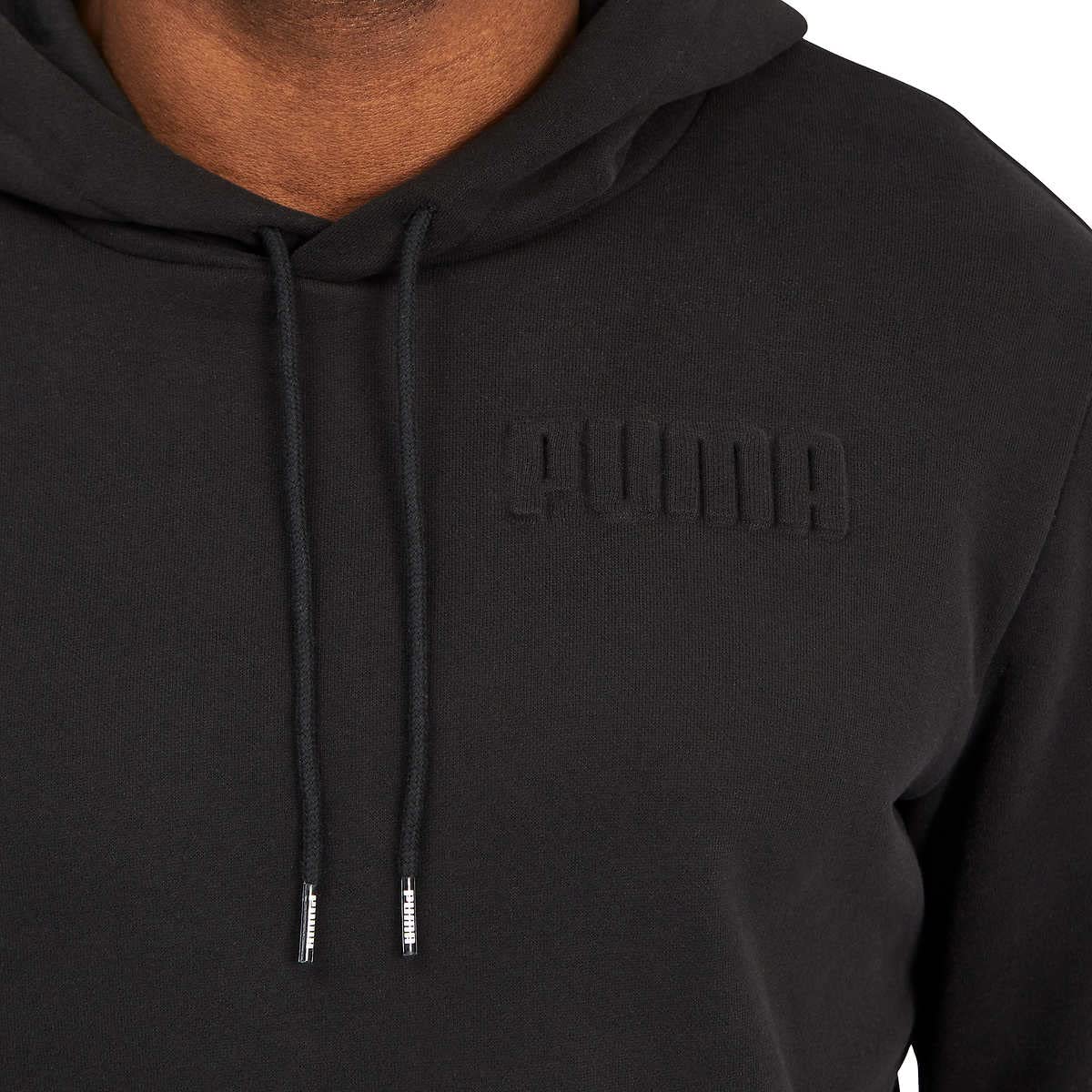 PUMA Mens Mid-weight Modern Basics V2 Fleece Hoodie (Black, XX-Large)