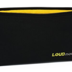 Loudmouth Zippered Pouch for Handheld Wired Microphones | Mic Bag | 9.25" x 5" (1 Pack)