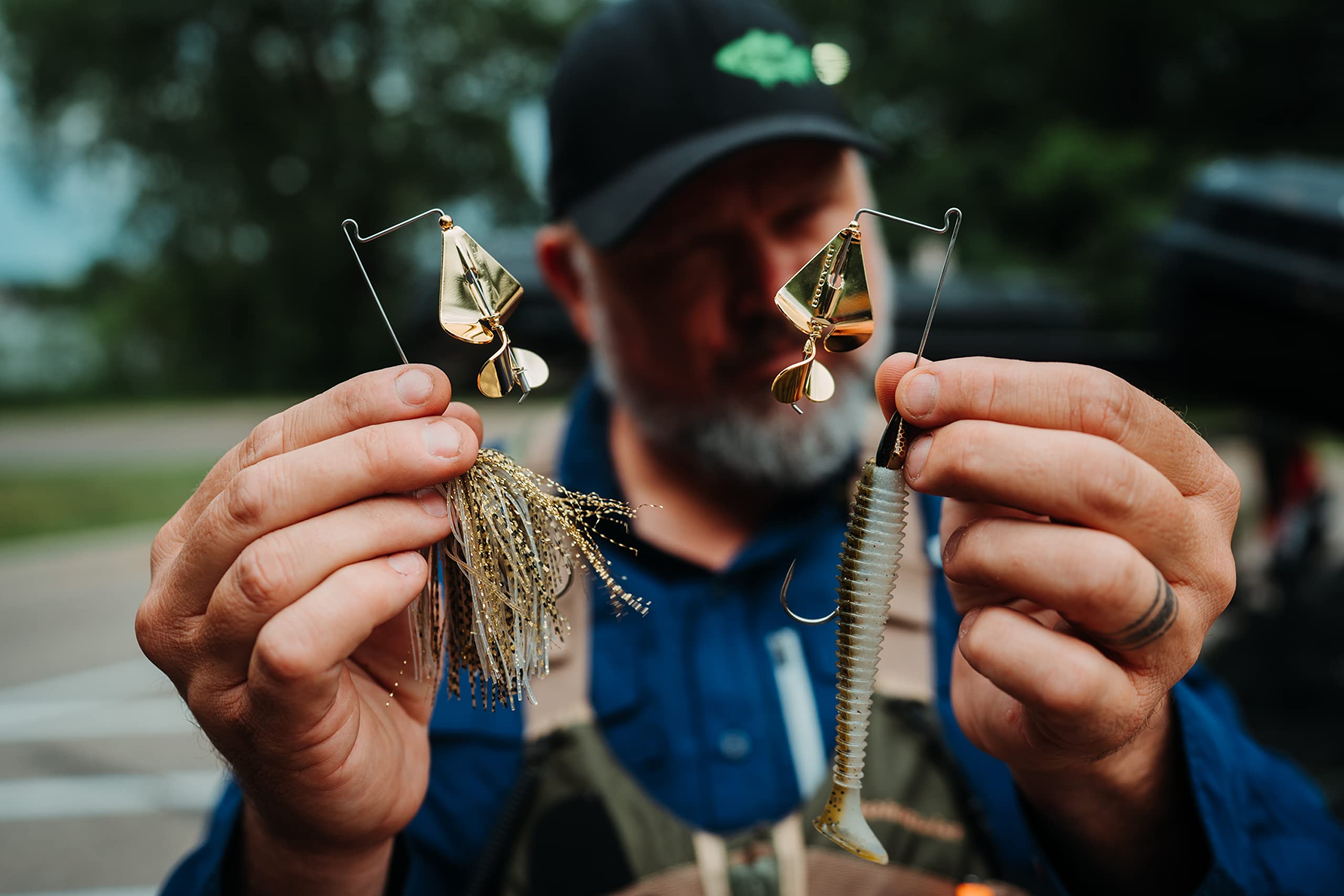 MONSTERBASS Gold Series Box Filled with Premier Bass Fishing Lures & Tackle (5+ Baits with Bonus Items). Excellent Bass Fishing Kit to Upgrade Your Bass Fishing Tackle Setup