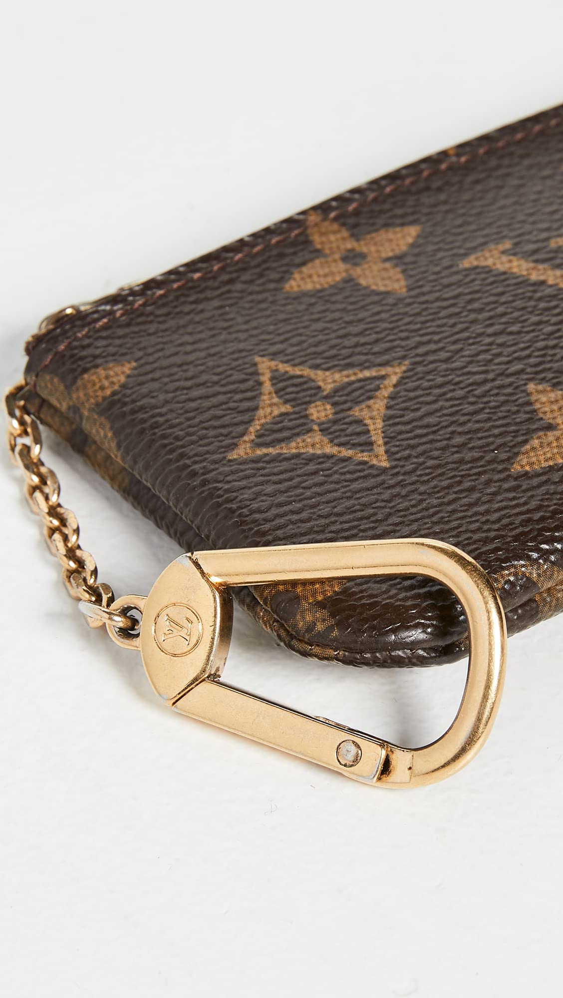 Louis Vuitton Women's Pre-Loved Pochette Cles, Monogram, Brown, One Size