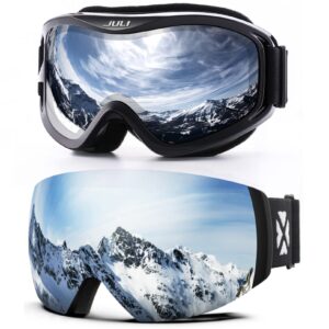 juli eyewear maxjuli ski goggles,snow snowboard goggles for men women snowmobile skiing skating