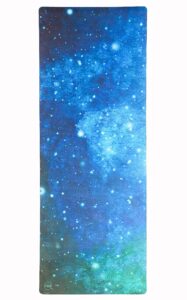 premium eco yoga mat travel interstellar by niume | natural rubber & vegan suede microfiber - biodegradable, non-slip, grip that adjust to your practice | profesional | lightweight | perfect for hot yoga, bikram, vinyasa, pilates & sweaty workouts | 183 c