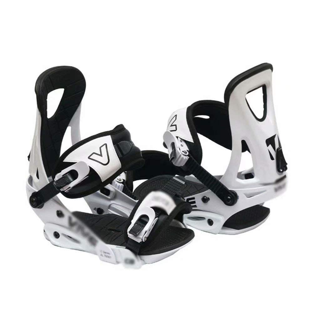 EXUAN Mini Ski Skates - Outdoor Adjustable ski Shoes Hiking Snowshoes Snow Shoes Ski Skates for Men and Women,Lightweight Snowshoes,Ski Equipment（Black and White） (Color : Medium)