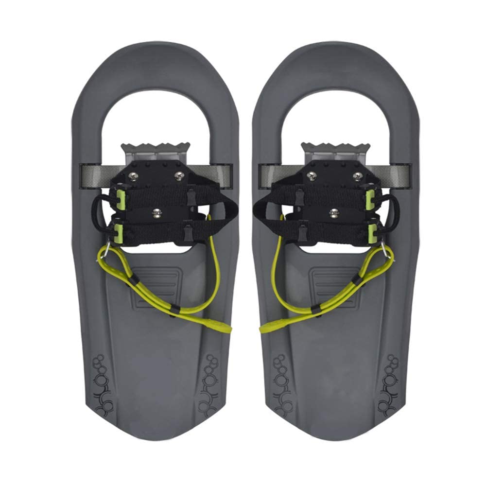 EXUAN 16‘’ Snowshoes for Youth Kids Boys and Girls, Lightweight Aluminum Alloy All Terrain Snow Shoes with Adjustable Bindings with Carrying Tote Bag (Size : 16")