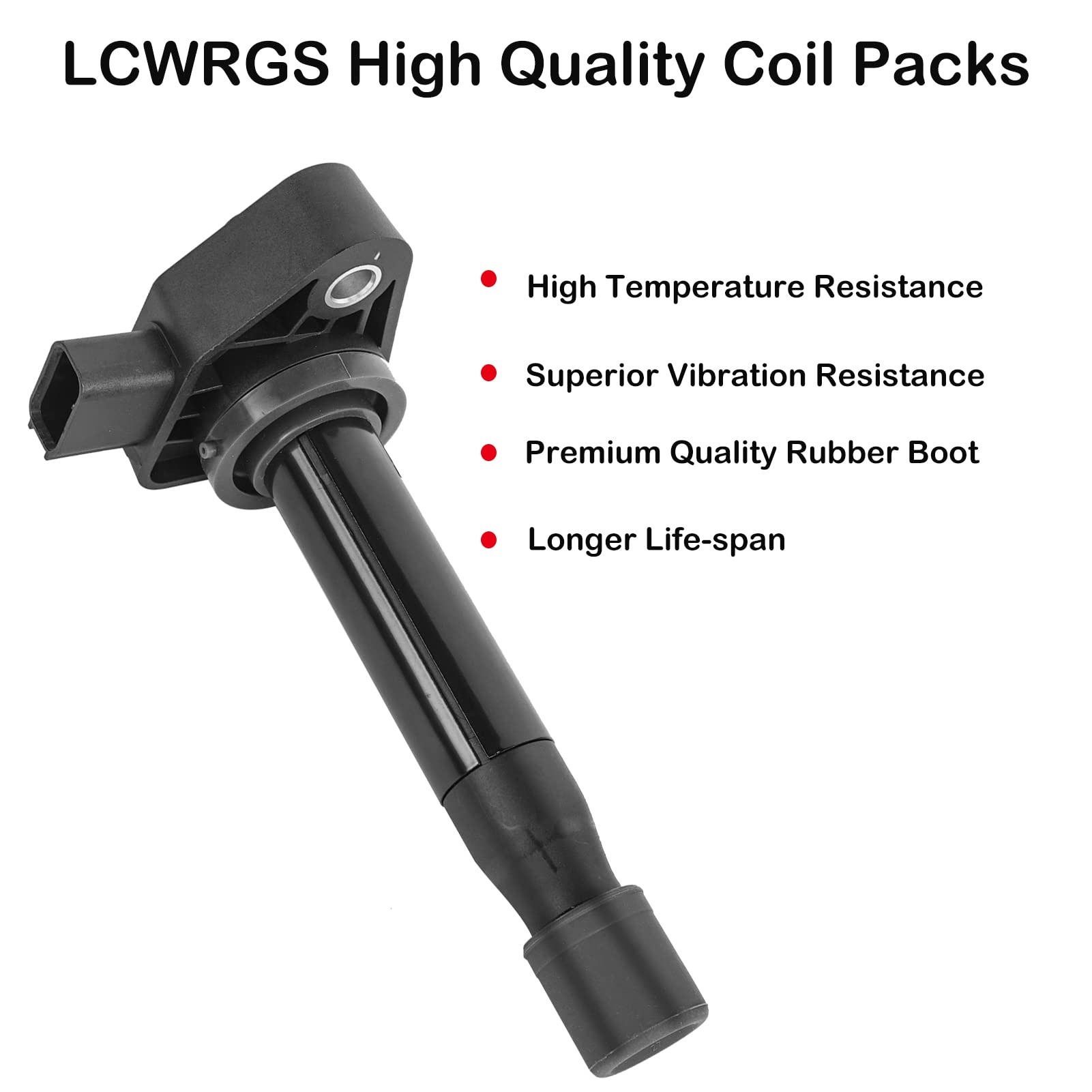 Set of 6 Ignition Coil Pack Fits for 3.2 3.5 3.0 V6 2000 2001 2002 2003 2004 2005 2006 2007 2008 Honda Odyssey Accord EX LX Acura TL RL CL Coils Replaces# UF242 90919-02247